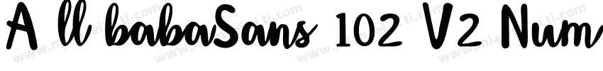A ll babaSans 102 V2 Num_Alipay字体转换